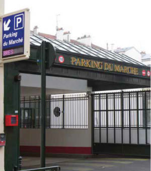 Parking du Marché is one of the 7 parking areas equipped by HUB at Puteaux.