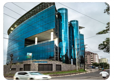 I&M bank in Nairobi includes a dedicated parking area with HUB equipment