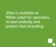 JPass mobile app is available as white label for operators, to best embody and protect their image and company branding